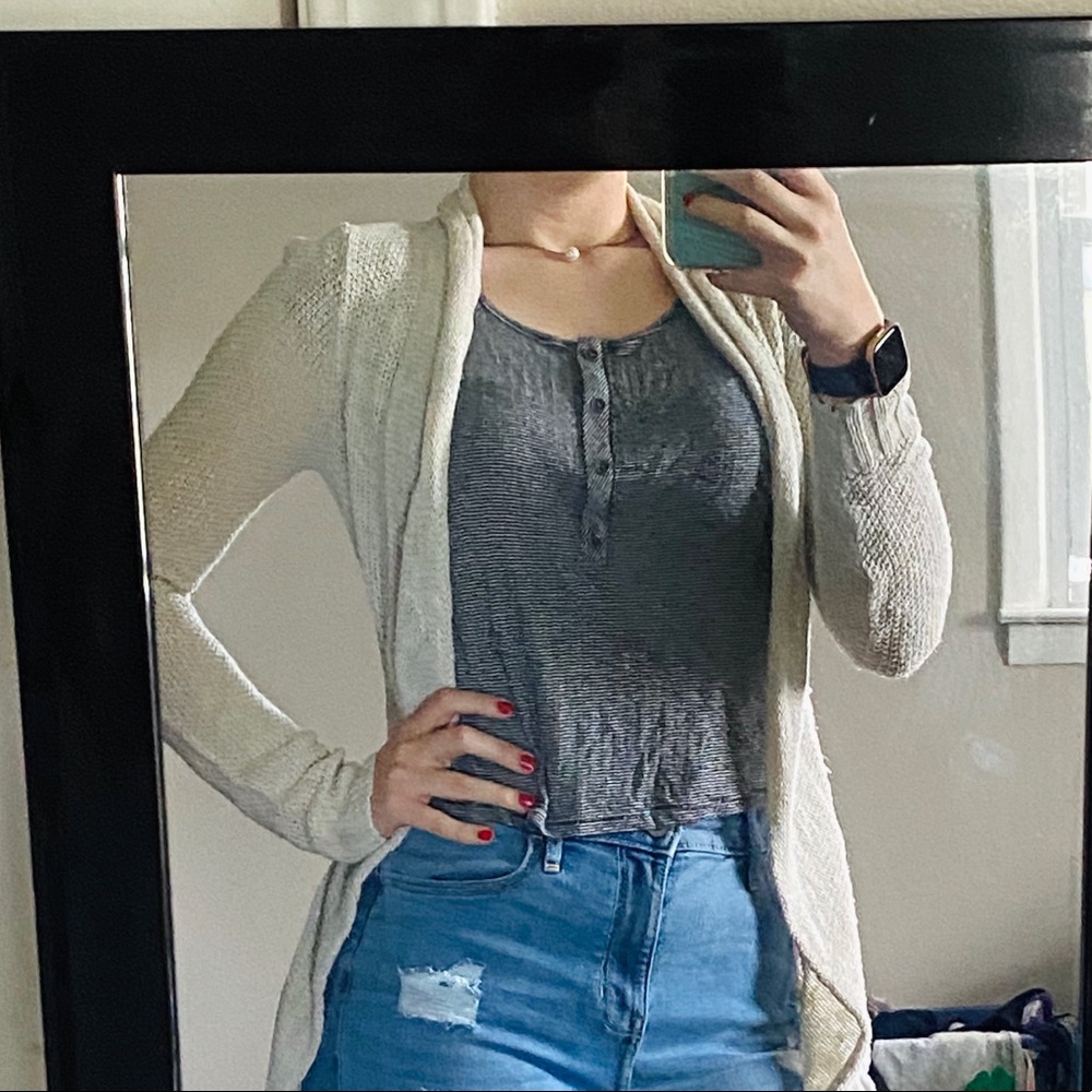 See through cardigan